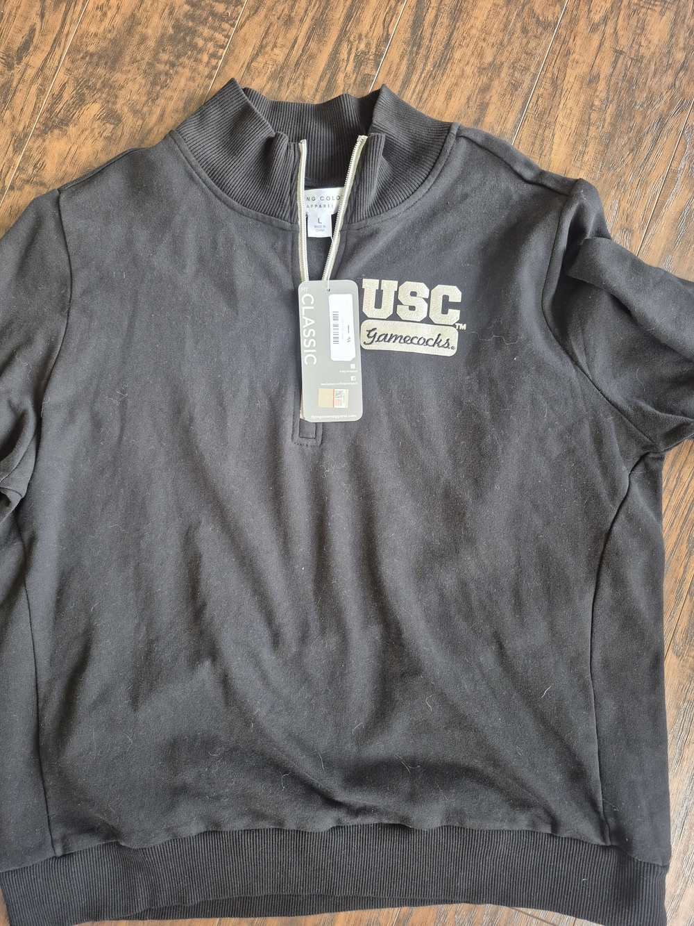 USC Gamecocks Classic Black Quarter-Zip Sweatshirt Brand New